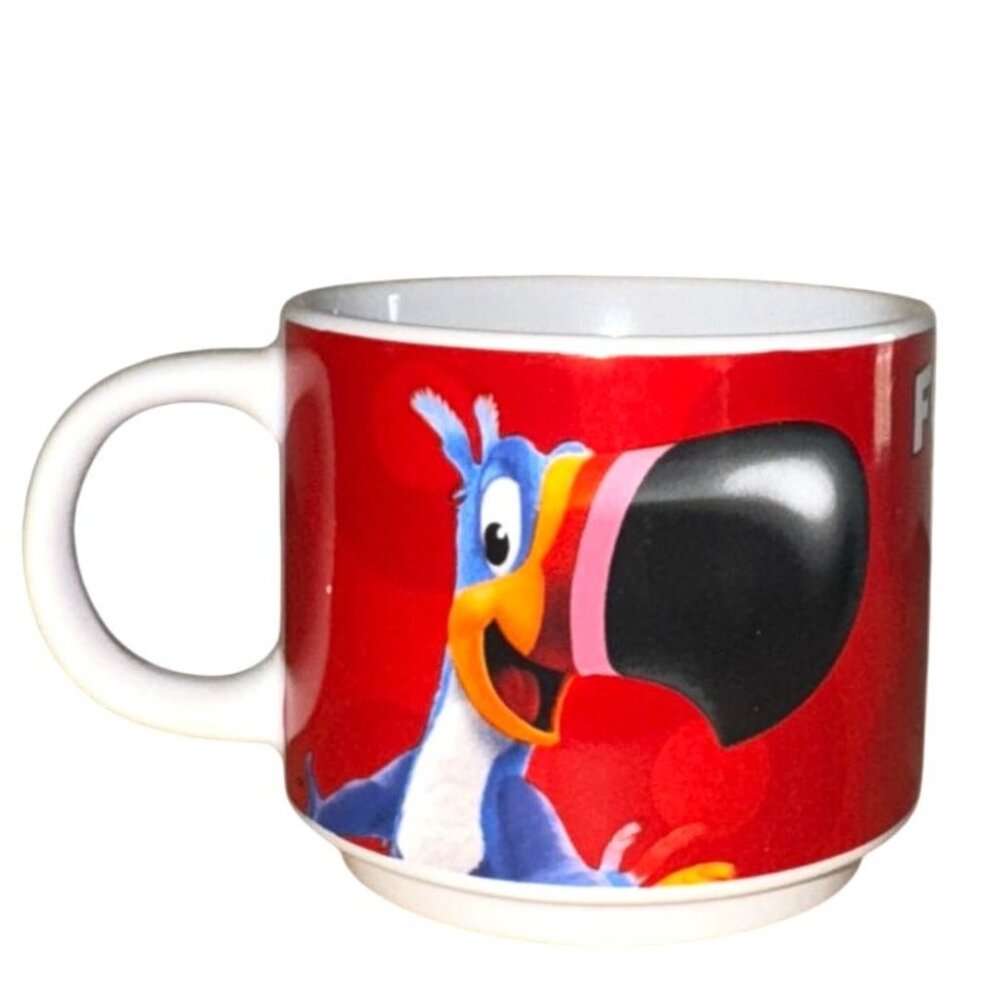 Vintage Kelloggs Froot Loops Toucan Sam Mug Red 3" Ceramic Collectible mug